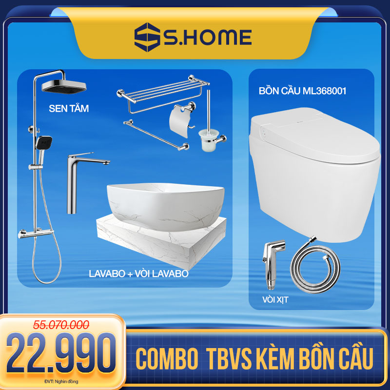 Combo Phòng tắm Thời Thượng 22990k